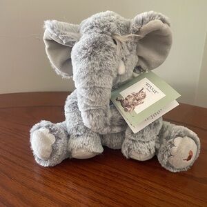 Gray Plush Stuffed Elephant Toy